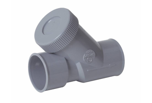 De PVC riool terugslagklep 2x lijmverbinding