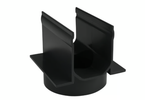 Lijngoot Smal pvc verbindingsstuk met verticale uitloop 75 mm