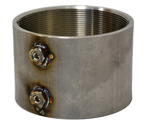 Lassok 4" RVS316 met 2x M10 lasmoer