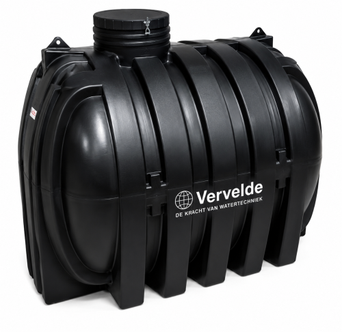 Regenwatertank LDPE zwart 5000 liter CU ondergronds