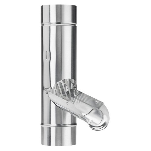 Regenwaterklep - Zink - 80 mm - Met RVS bladvanger