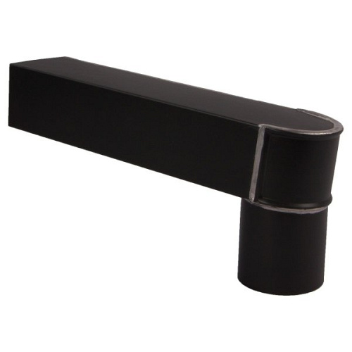 Stadsuitloop - NedZink Noir - 60 x 80 mm - Uitloop 80 mm