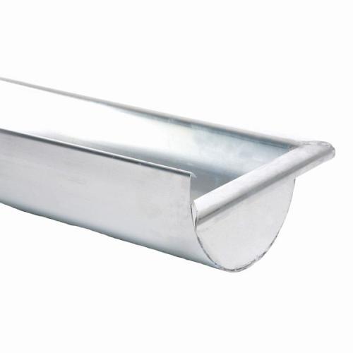 Mastgoot M37 - NedZink Naturel 0,8 mm - Met links ingesoldeerd vlak kopschot met kraal x 3 m