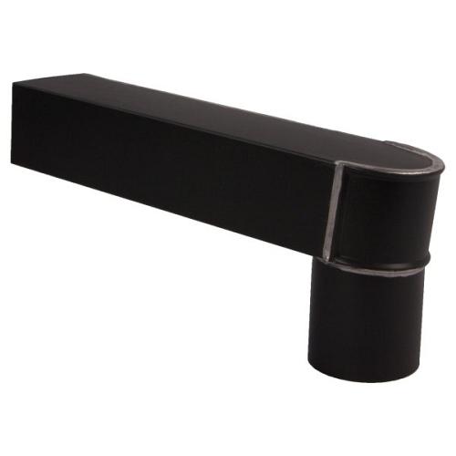 Stadsuitloop - NedZink Noir - 60 x 80 mm - Uitloop 80 mm