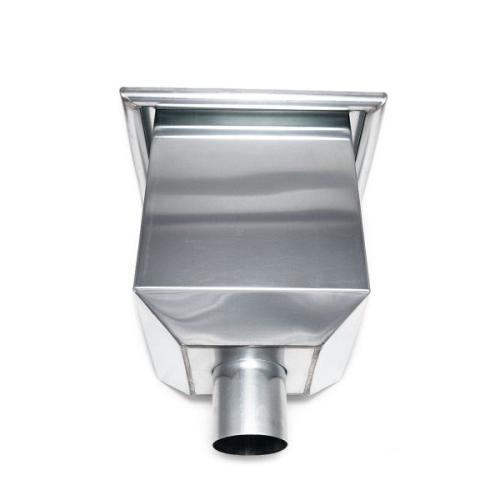 Vergaarbak - Zink - Kwadratisch model - 80 mm