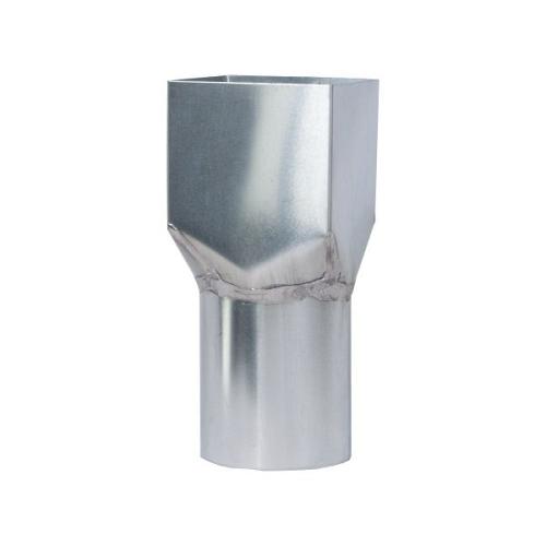 Verloopstuk - Zink - Vierkant 80 mm -> 80 mm