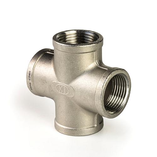 RVS Kruisstuk 90° 4x binnendraad