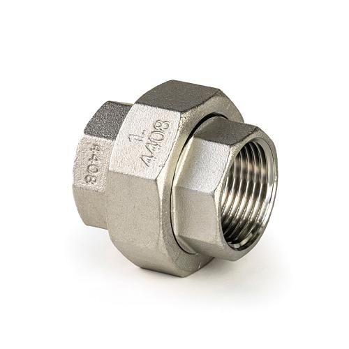 RVS Koppeling conisch 2x binnendraad