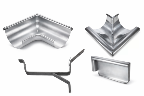 Zinken dakgoot hulpstukken zorgen voor het verbinden en correct afwerken van zinken dakgoten. Het assortiment bestaat uit bakgoot hulpstukken in de maten B30, B37, B44 en B55 en mastgoot hulpstukken in M30, M37, M44, M200, M250, M333 en M400. Met deze hulpstukken kunnen goten waterdicht worden aangesloten en netjes worden afgewerkt, wat bijdraagt aan een duurzame en betrouwbare hemelwaterafvoer.