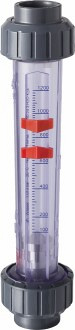 PVC vlotterdoorstroommeter FSIV lijmmof 63 mm