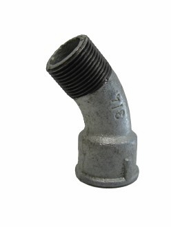 Gegalvaniseerde Sanha Nr.40 bocht bi-bu 45gr 