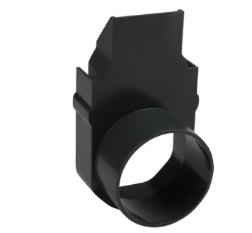 Lijngoot Smal pvc eindplaat met horizontale uitloop dia 50 mm