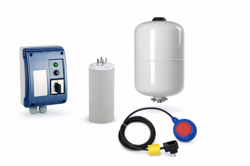 Pomp accessoires worden gebruikt om pompen correct aan te sluiten, te regelen en te beveiligen. Het assortiment bestaat uit frequentieregelaars en drukschakelaars voor drukregeling, pompbesturingen met beveiliging, drukvaten voor een stabiele drukopbouw en diverse pompkoppelingen. Daarnaast zijn er netsnoeren, aansluitkasten voor bronpompen, manometers, condensatoren, RVS flexibele aansluitslangen en filters en Y-filters beschikbaar voor een complete en betrouwbare pompinstallatie.