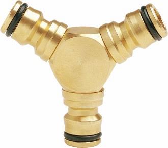 GF messing 2-weg verdeelstuk