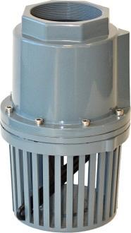 Aluminium voetklep 2" met leegloophendel