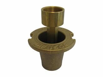 Vyrsa VYR-118 telescoop standaard zonder sproeier, messing 1/2" bi.dr