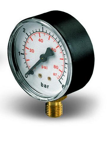 Manometer 0-6 bar 63 1/4" oa.