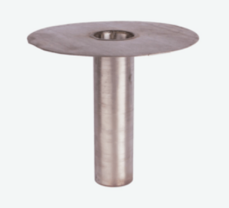 Dakdoorvoer lood 90 graden 25 ponds (Ø100 x 310 mm)