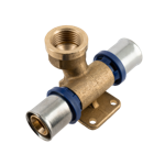 BONFIX Alu-pers muurplaat dubbel recht