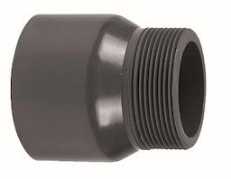 VDL PVC Puntstuk buitendraad. handgevormd PN16 