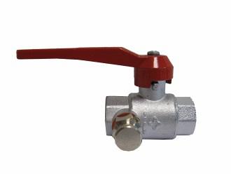 Messing verchroomde Kogelkraan met aftapkraan