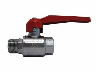 Messing verchroomde Kogelkraan binnen buiten