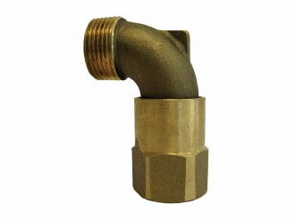 Vyrsa VYR-83 Messing Swivel bocht 1" bi.dr. x 1" bu.dr.