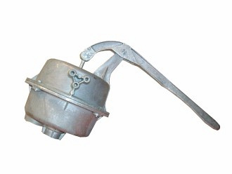 Hand-membraanpomp aluminium   Zuigaansluiting: ¾” bi.