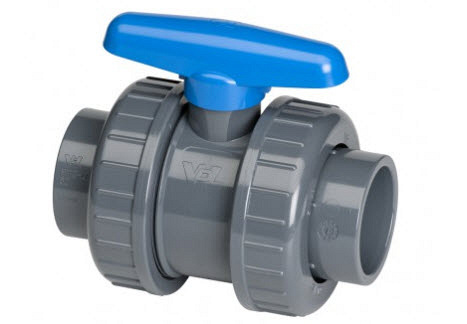 VDL Kogelkraan  type: Dil blauw. 2x wartel met blauwe handgreep
