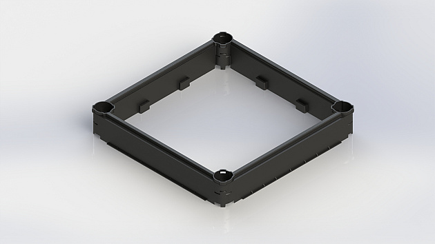 STAKKA Bodemplaat met ring 610x610x150mm