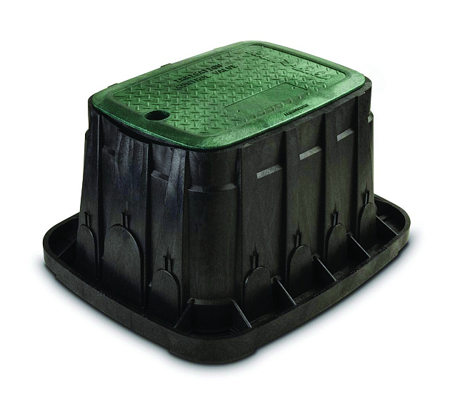 Rain Bird VB-STD-H Standaard HDPE Kleppendoos behuizing & deksel (groen) - L59,0cm x B49,1 cm x H31,