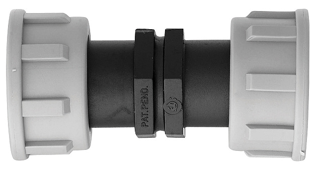 PP rechte koppeling 2 x swivel 1" bi.dr.