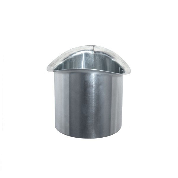 Tapeind voor mastgoot - Zink - t.b.v. buis 80 mm x ca. 20 cm