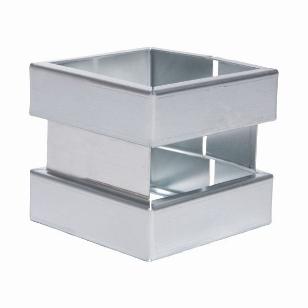 Dubbele wrong - Zink - Vierkant - 100 x 100 mm