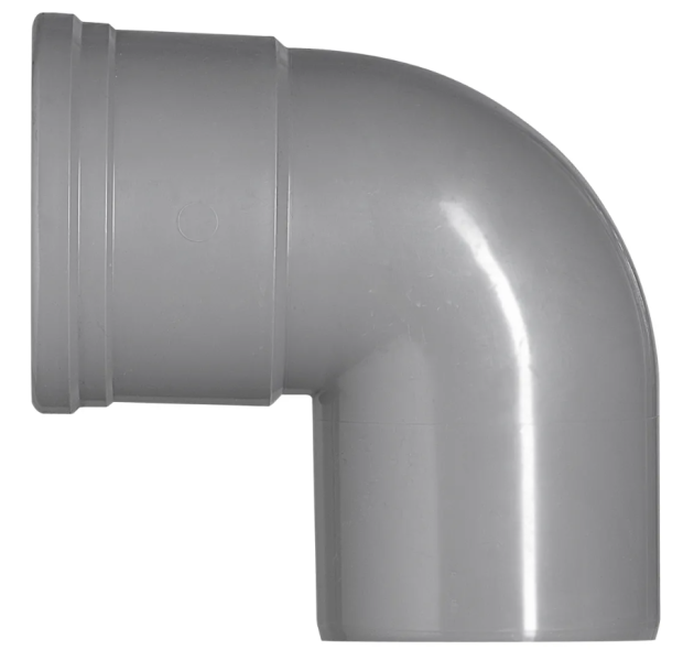 PVC Bocht 87° – 1x Rubbermanchet + 1x Lijmverbinding