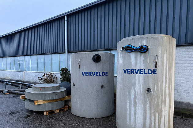 Olieafscheider met slibvang Beton CE 10l/s 1200 liter slib rond model