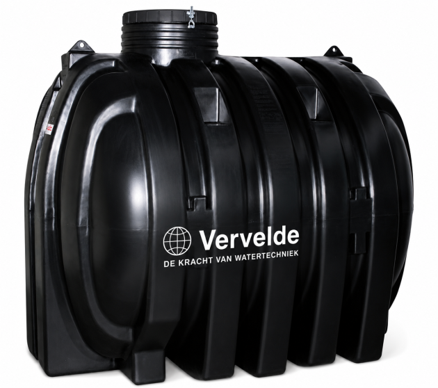 Regenwatertank LDPE zwart 3000 liter CU ondergronds