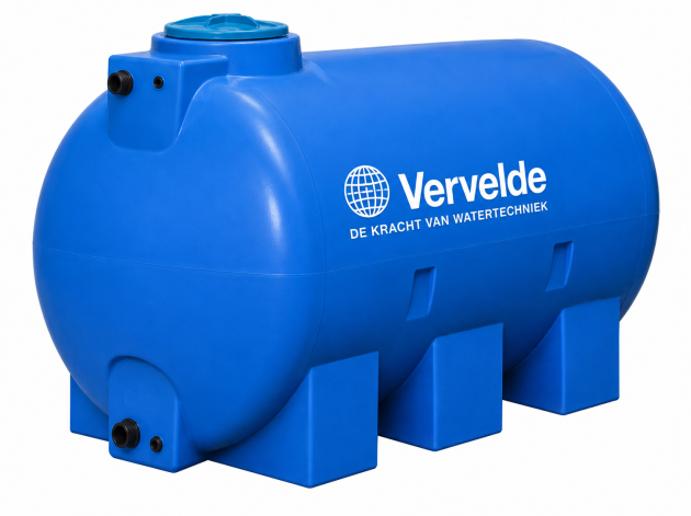 Elbi Vat LDPE blauw 1500ltr WRAS type CHO horizontaal