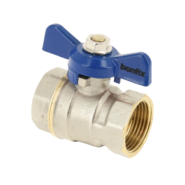 BONFIX Kogelkraan bi/bi  + blauwe vlindergreep PN25