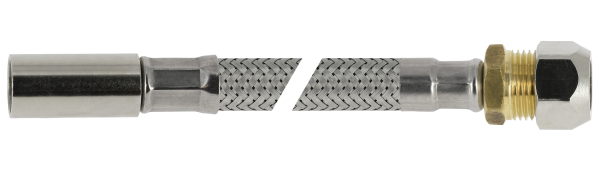 BONFIX RVS flex. aansluitleiding 35cm 10mm instk x12 knel