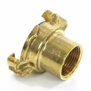 GEKA messing koppeling binnendraad extra lang