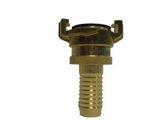 GEKA messing nastelbare koppeling met slangtule