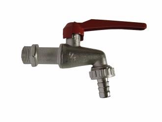 Messing verchroomde Kogeltapkraan buitendraad