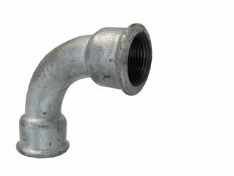 Gegalvaniseerde Sanha Nr.2 bocht bi-bi