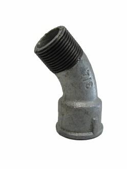 Gegalvaniseerde Sanha Nr.40 bocht bi-bu 45gr 