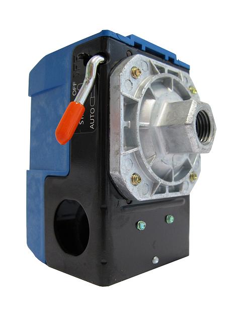 Drukschakelaar + droogloopbeveiliging