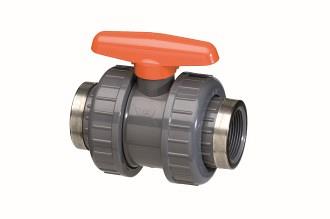 VDL PVC Kogelkraan DID  2 x wartel met binnendraag