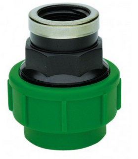 Tyleen koppeling met binnendraad stalen ring