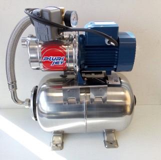 Hydrofoor Pedrollo PLURIJETm 4/400 - 24L INOX - 230V - 0,75kW - 1PK