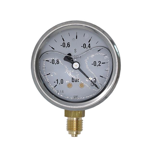 Vacuummeter -1/+0 1/4" 63mm oa